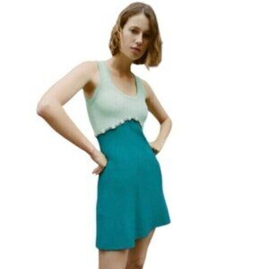 NWT Zara Jewel Applique Knit Mini Dress